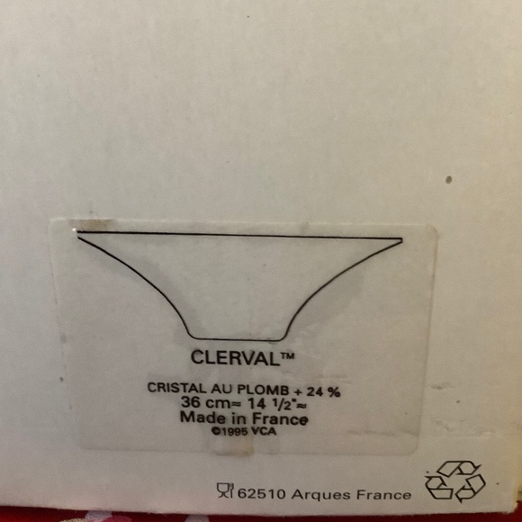 Vintage JG Durand Clerval Lead Crystal Bowl - Picture 5 of 5